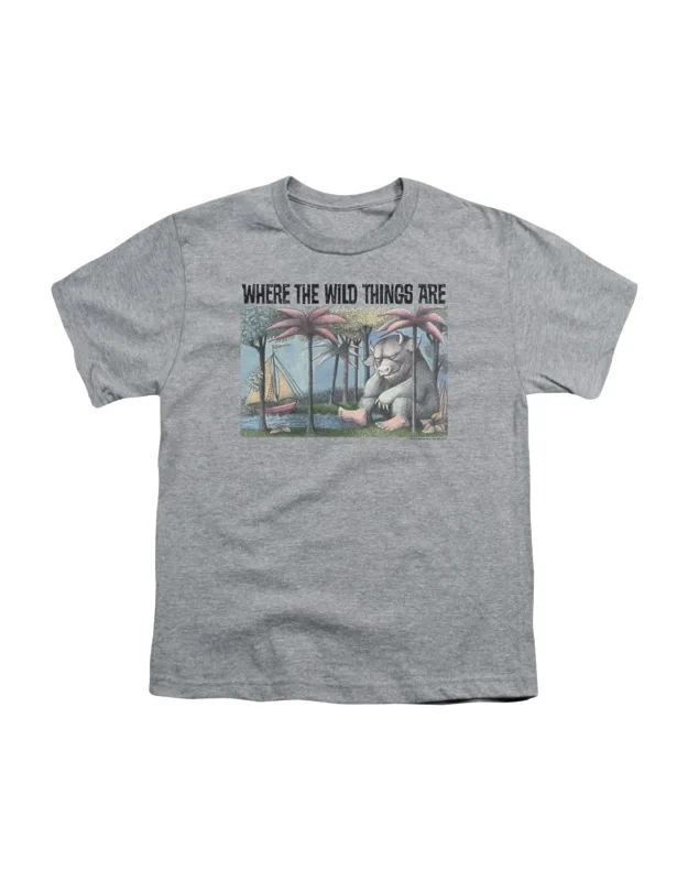 Where The Wild Things Are Cover Art Short Sleeve Youth Tee - Stylish For Everyday Wear, 90% Combed Ringspun Cotton