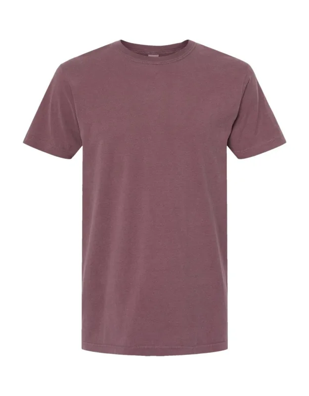 M & O Vintage Garment-dyed T-shirt With Softer Fabric And Tear Away Label
