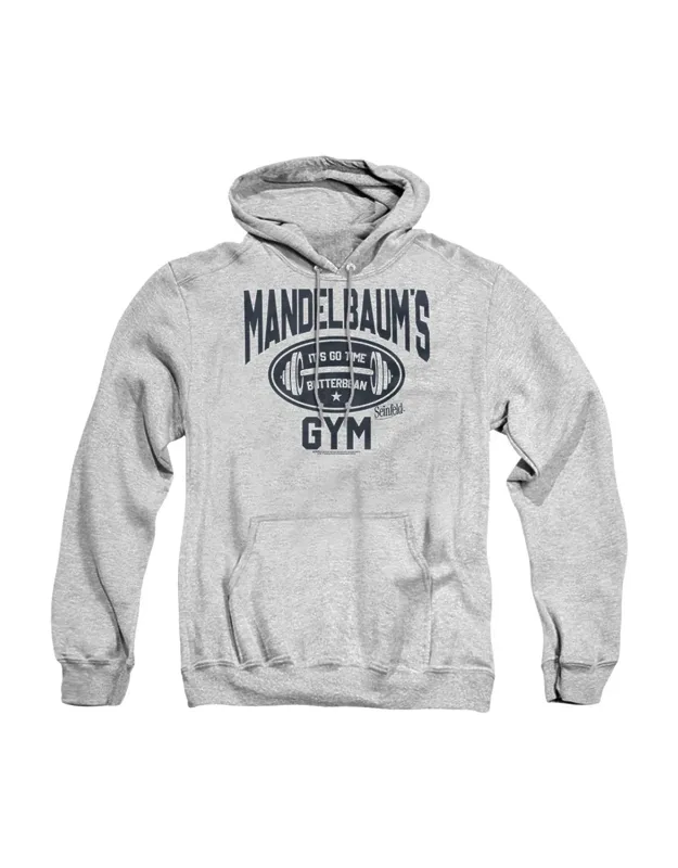 Seinfeld Madelbaum´s Gym Adult Pull Over Hoodie - Stylish For Everyday Wear, 50% Cotton And 50% Polyester