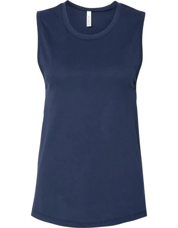 Jersey Muscle Tank, 100% Airlume Pre-shrunk Combed And Ringspun Cotton, Relaxed Fit, Low-cut Armhole, Curved Bottom Hem