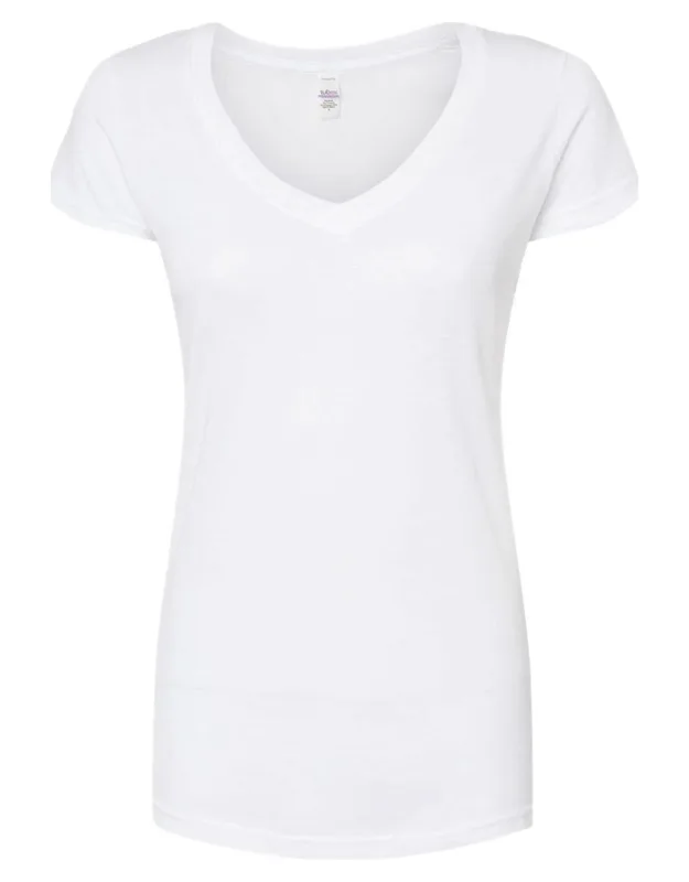 Poly-rich V-neck T-shirt