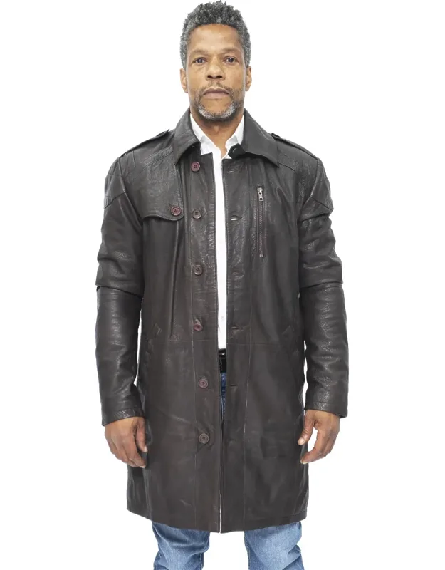 Leather Trench Coat