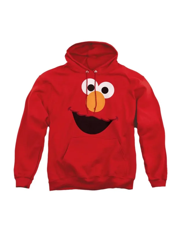 Sesame Street Elmo Face Hoodie, Stylish For Everyday Wear