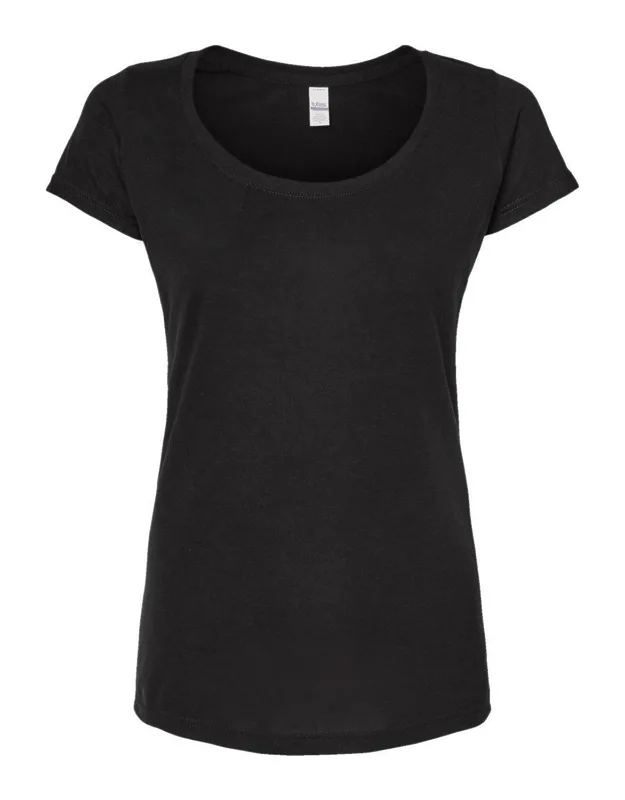 Poly-rich Scoop Neck T-shirt