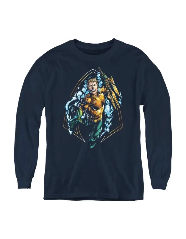 Justice League Of America Thrashing Long Sleeve Tee
