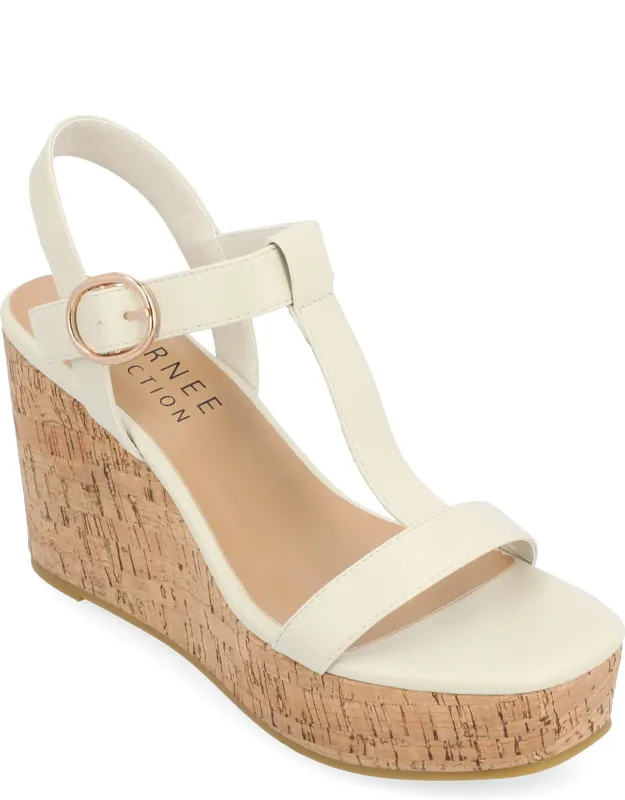 Matildaa Buckle Platform Wedge Sandals