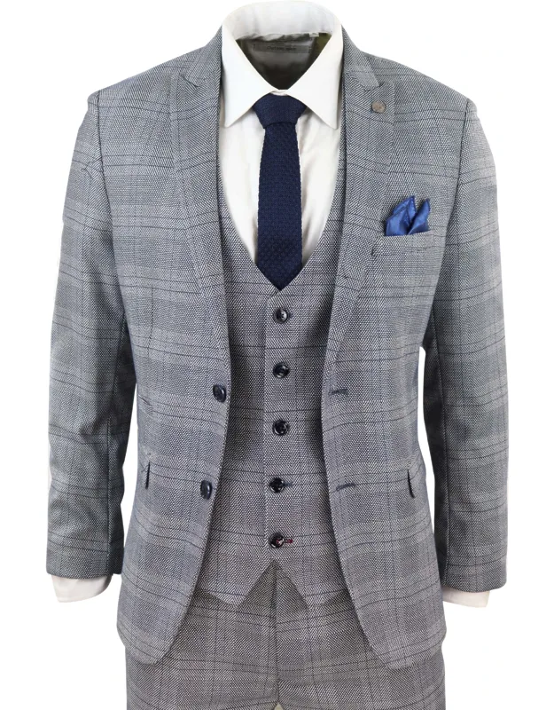 3 Piece Check Suit