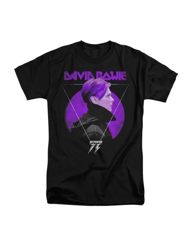 David Bowie Side Profile 75 Logo Short Sleeve Tee