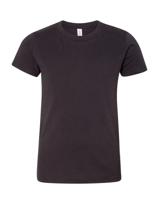 Youth Jersey Tee 100% Airlume Combed Cotton, Tear Away Label
