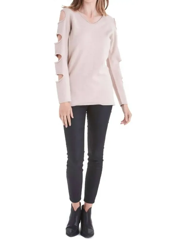 Ladder Sleeve Sweater