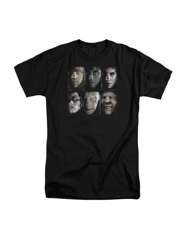 Harry Potter Horizontal Heads Short Sleeve Tall Tee / T-shirt, 100% Cotton