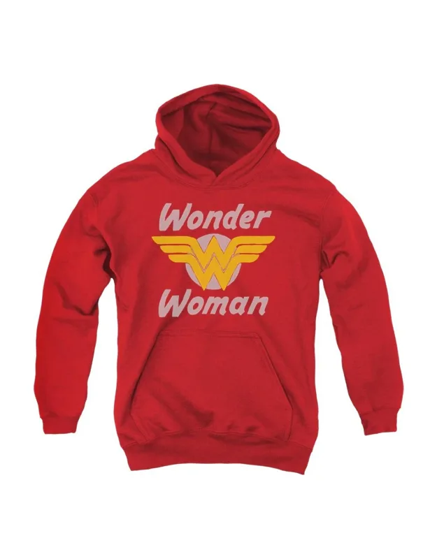 Dc Comics Wonder Woman Wings Youth Pull Over Hoodie - Stylish And Great For Everyday Wear