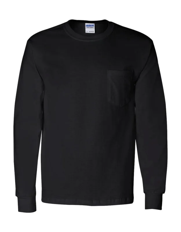 Ultra Cotton Long Sleeve Pocket T-shirt