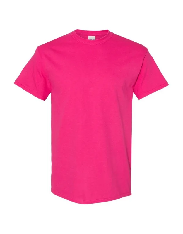 Gildan Heavy Cotton Short-sleeved T-shirt, Crew Neck, Ribbed