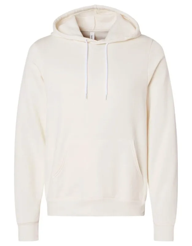 Sponge Fleece Hoodie With Pouch Pocket And Ribbed Cuffs