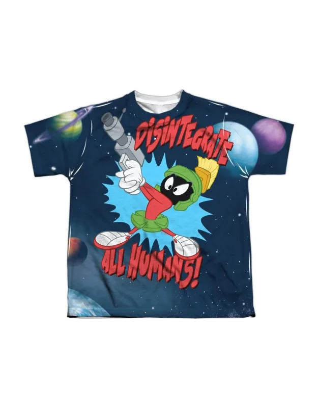 Looney Tunes Disintegrate Short Sleeve Poly Crew Tee - Stylish For Everyday Wear