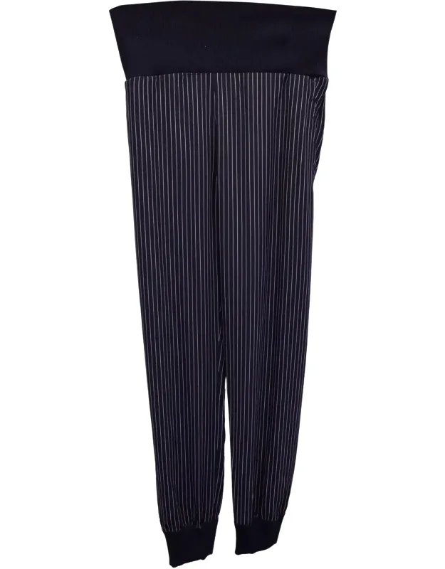 Elastic-waist Striped Pants