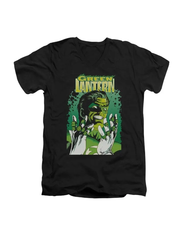 Justice League Of America Cover Short Sleeve V Neck T-shirt