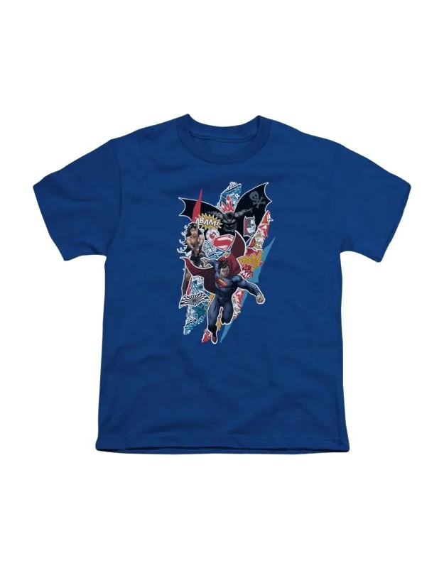 _batman V Superman Ripped Trio Short Sleeve Tee / T-shirt Stylish Easy_