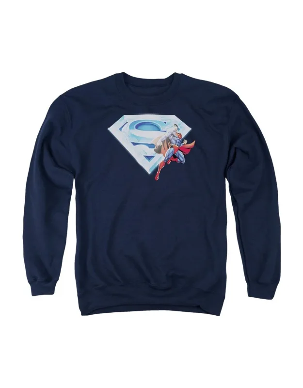 Superman & Crystal Logo Crewneck Sweatshirt