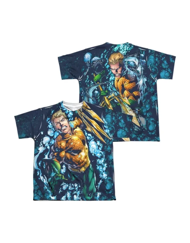 Justice League Of America Trident Short Sleeve Poly Crew Tee