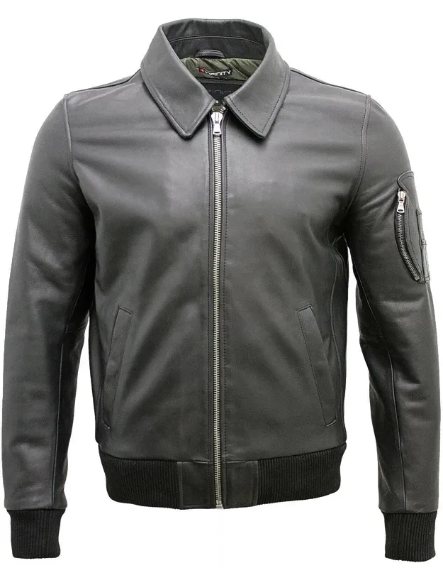 Cowhide Analine Leather A2 Us Airforce Bomber Jacket
