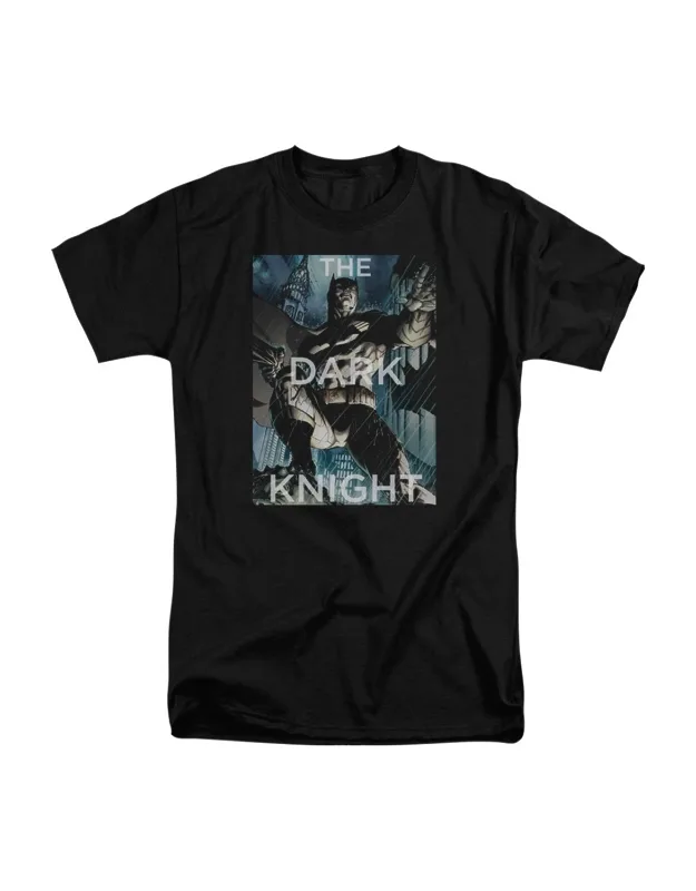 Batman Fighting The Storm Short Sleeve Adult Tall Tee