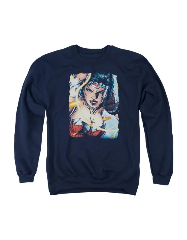 Justice League Of America Scowl Crewneck Sweatshirt