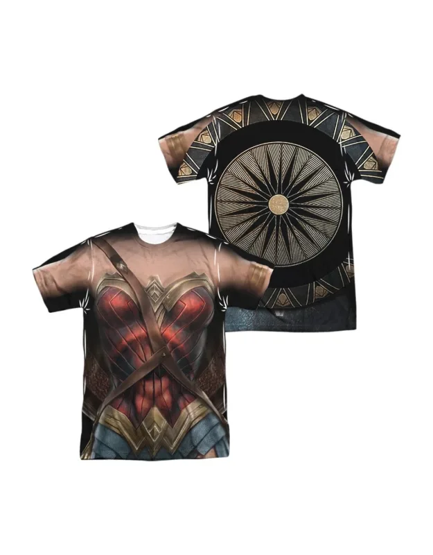 Wonder Uniform (front/back Print) Short Sleeve Poly Crew Tee - Stylish Everyday Wear, 100% Authentic