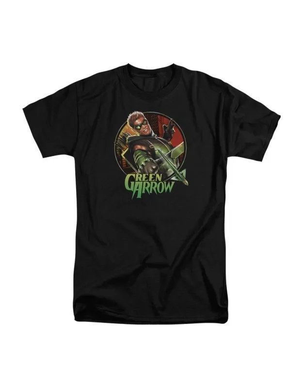 Justice League Of America Sunset Archer Short Sleeve Tee 100% Cotton