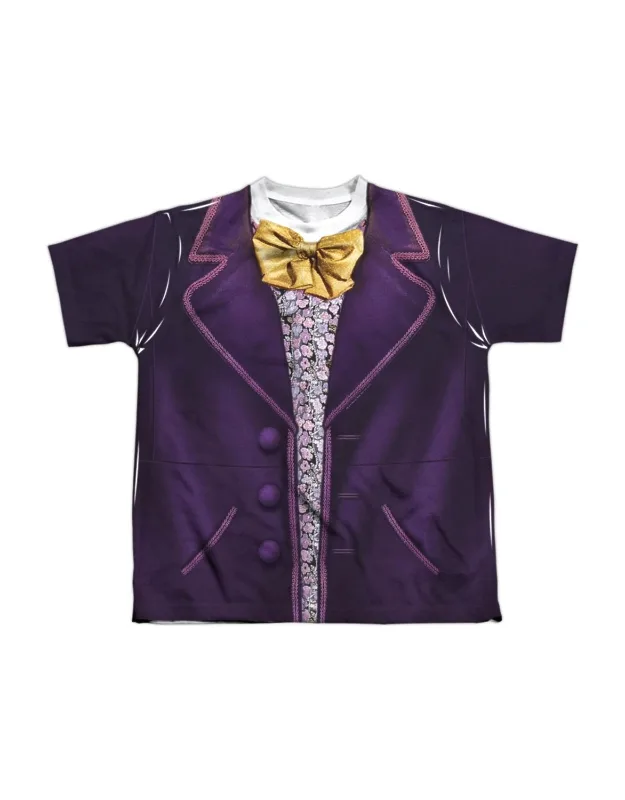 Willy Wonka And The Chocolate Factory Costume Short Sleeve Poly Crew Tee - Stylish For Everyday Wear