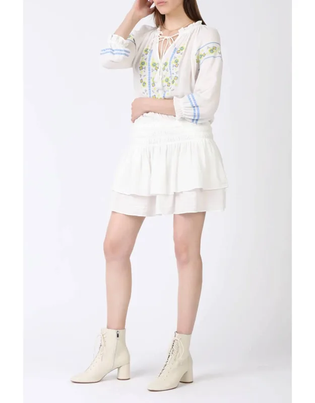 Drop Waist Dress With 3/4 Sleeves And Tiered Skirt