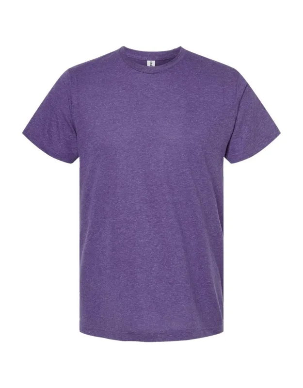 Poly-rich T-shirt With Ribbed Crewneck And Double-needle Stitching
