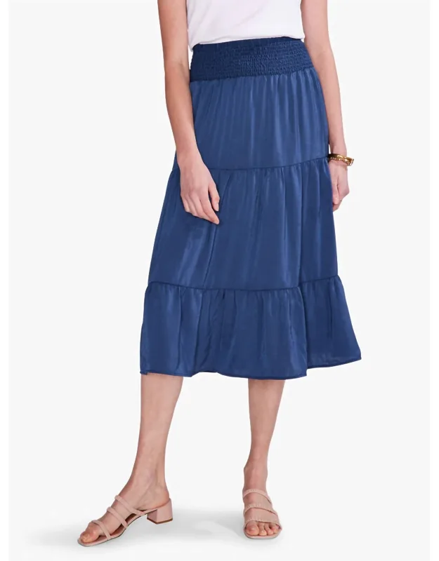 Soft Drape Tiered Skirt