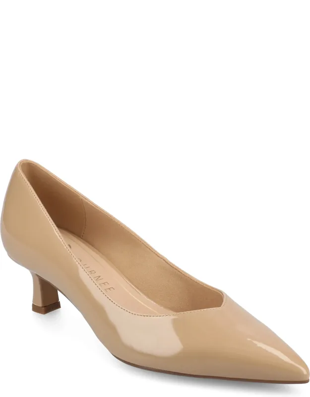 Pammie Pumps With Cushioned Insole And Kitten Heel