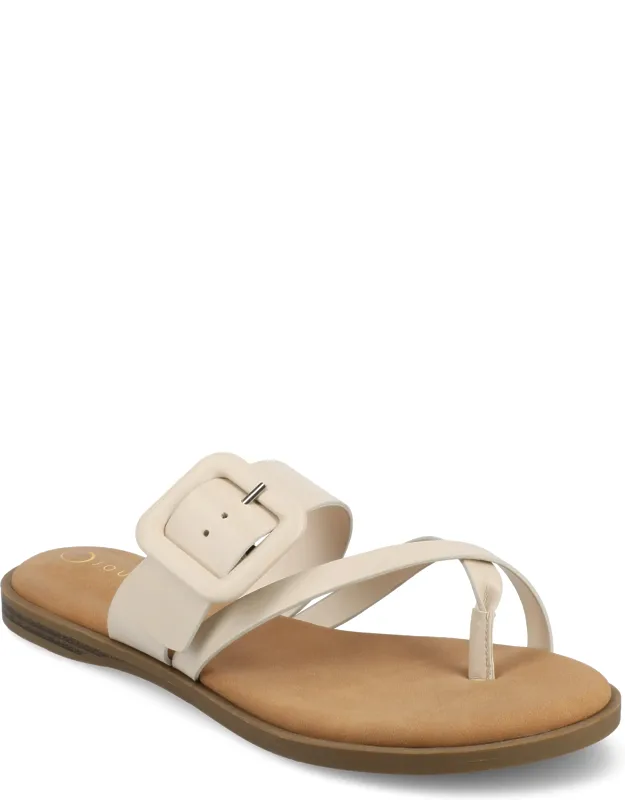 Layra Flat Sandals With Cushioned Footbed And Multi-strap Design