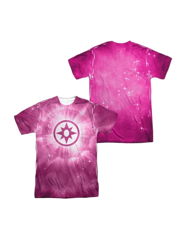 Green Lantern Sapphire Energy Short Sleeve Tee - 100% Polyester, Stylish Design