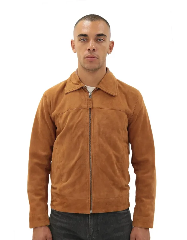 Retro Goat Suede Harington Jacket