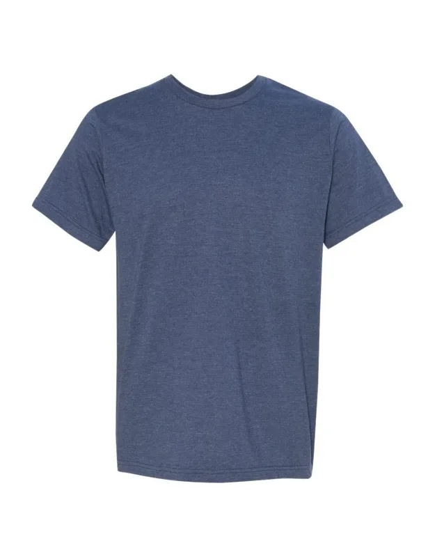 Usa-made Ringspun 50/50 Heather T-shirt