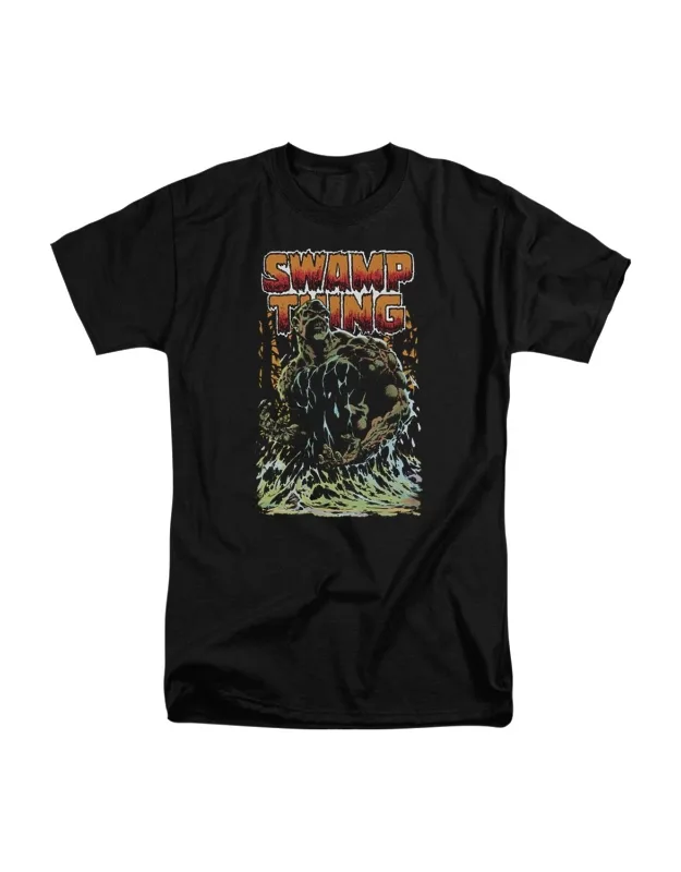 Justice League Of America Swamp Thing Short Sleeve Adult Tall Tee - 100% Cotton, Officially Licensed