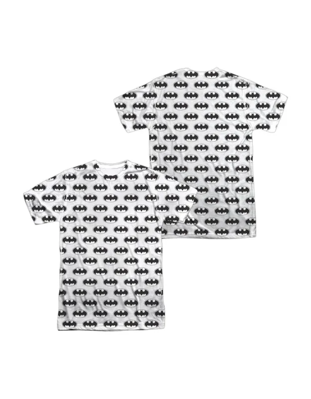 _batman Bats All Over (front/back Print) Short Sleeve 100% Poly Crew Tee / T-shirt - Stylish, Easy_