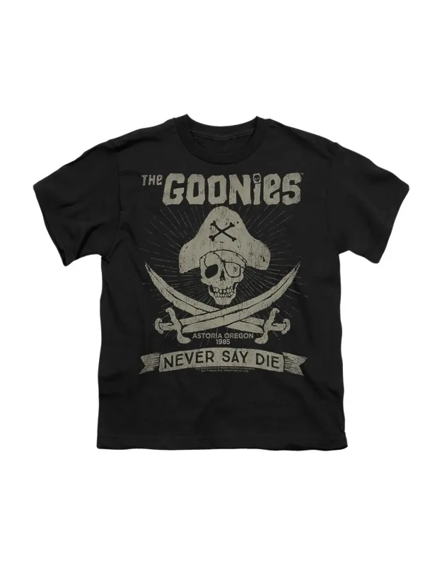 The Goonies Never Say Die Short Sleeve Youth Tee - Stylish And Great For Everyday Wear