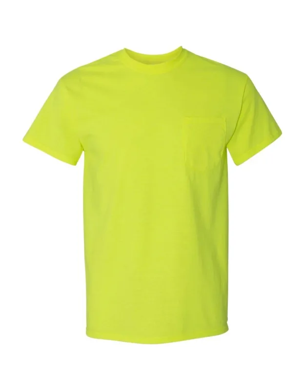 Heavy Cotton Pocket T-shirt, Midweight Fabric, Left Chest Pocket