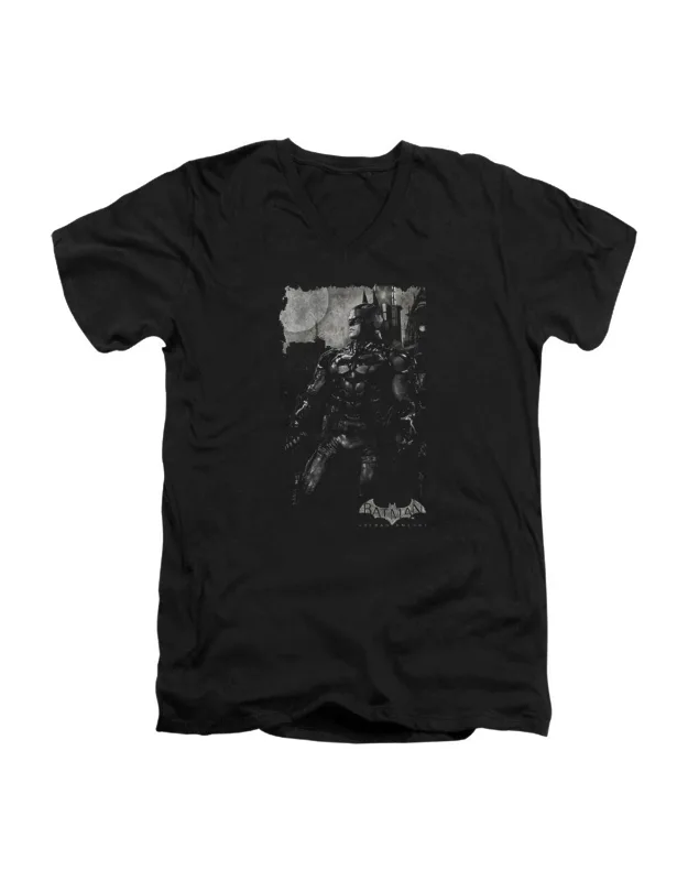 Batman Arkham Knight Bat Brood Short Sleeve V Neck Premium Cotton T-shirt