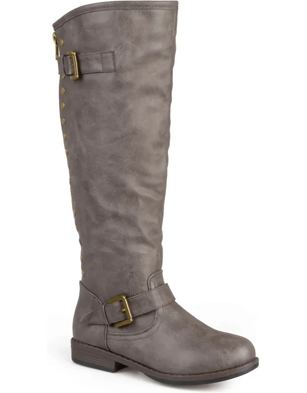 Spokane Boot With Premium Faux Leather Uppers And Back Zipper Detail