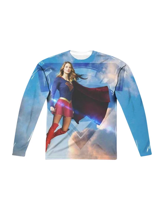Supergirl Up In The Sky Long Sleeve Tee