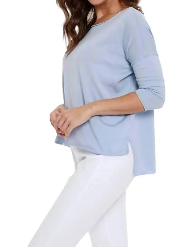 Casual High Low Top With Imported And Hits At Hip