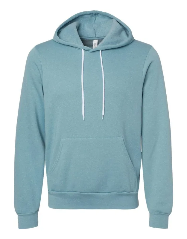 Sponge Fleece Hoodie With Pouch Pocket And Ribbed Cuffs
