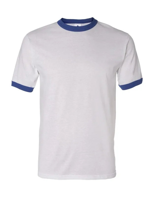 Ringer T-shirt 4.8 Oz. Double-needle Stitched