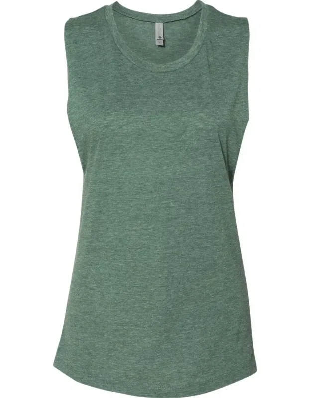 Next Level Festival Muscle Tank With Relaxed Fit And Taildrop Hem